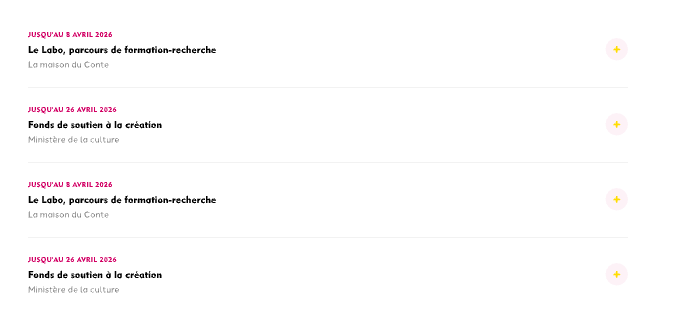 Preview of what the Accordion custom block appears minimized